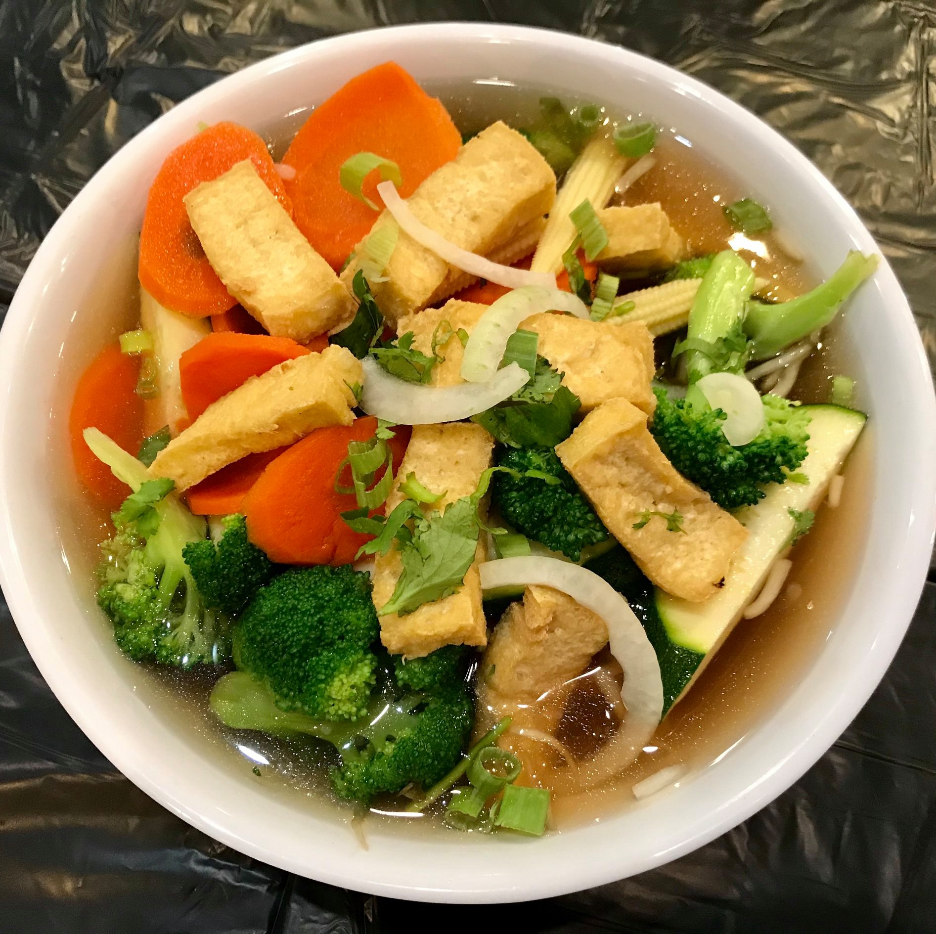 Order 46. Tofu Rice Noodle Soup food online from Papaya Vietnamese Cuisine store, Bellevue on bringmethat.com