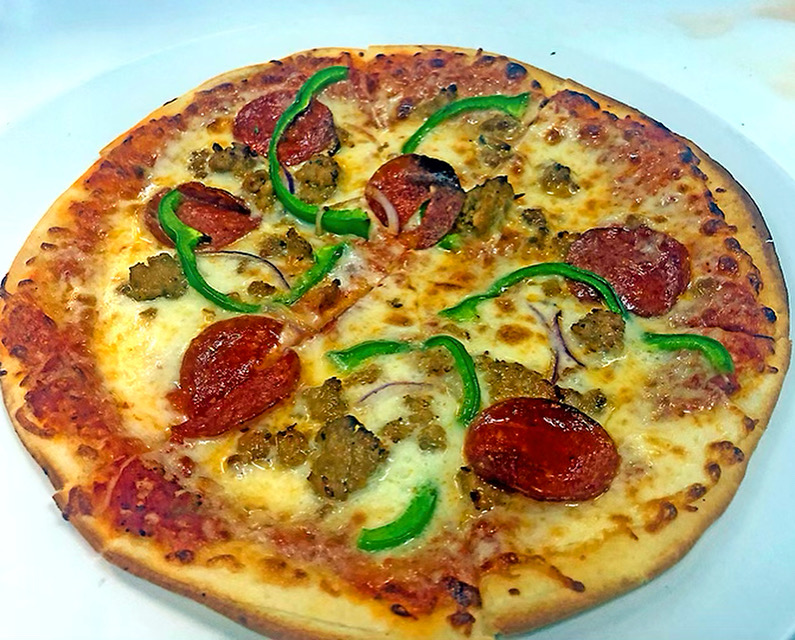 Order Zeus Pizza food online from Cafe Athena store, San Diego on bringmethat.com