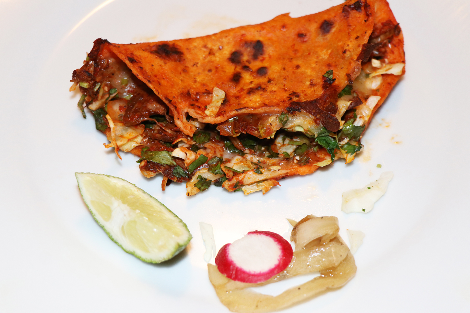 Order Quesa Birria Taco food online from Toluco Mexican Kitchen store, Palo Alto on bringmethat.com