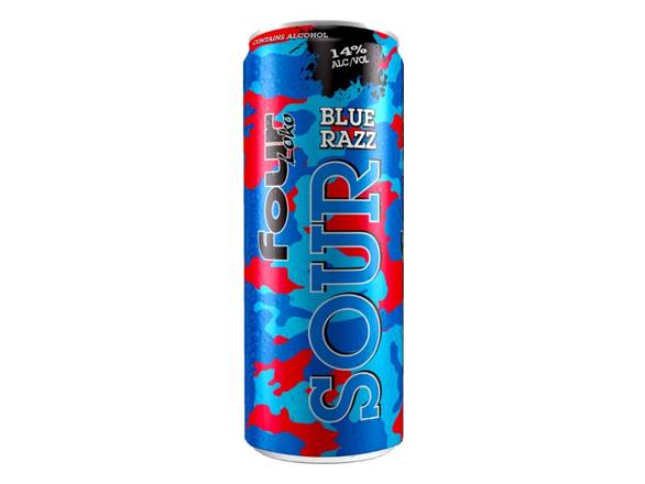 Order Four Loko Blue Razz - 24oz Can food online from Prince Liquor store, Torrance on bringmethat.com