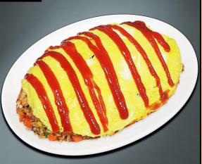 Order [F10] 오므라이스 / Combination Omelette Rice food online from Jjang Restaurant store, Buena Park on bringmethat.com