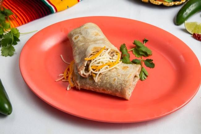 Order Bean & Cheese Burrito food online from Tacos N More store, Maricopa on bringmethat.com