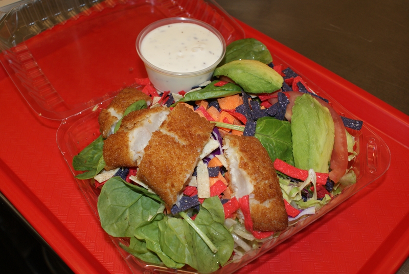 Order Fish Salad food online from Rivas Mexican Grill #5 store, Las Vegas on bringmethat.com