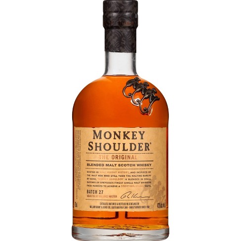 Order Monkey Shoulder Blended Scotch whiskey 750 ml. food online from Mirage Wine & Liquor store, Palm Springs on bringmethat.com