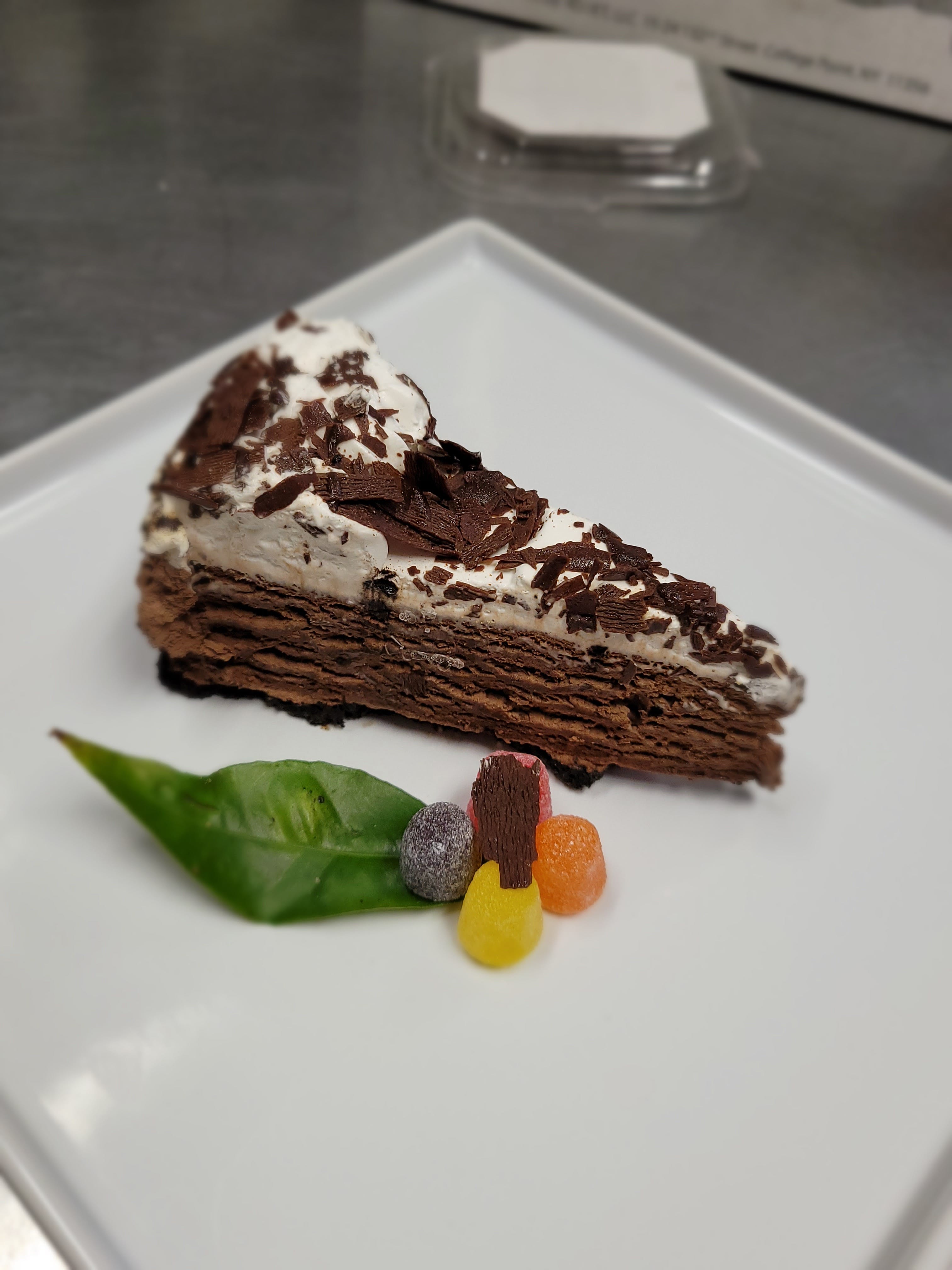 Order Chocolate Mousse Cake - Dessert food online from Cybelle's Pizza Restaurant store, Oakland on bringmethat.com