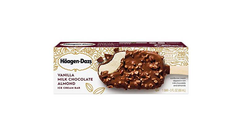 Order Haagen-Dazs Ice Cream Bar, Vanilla Choc Almond food online from Route 7 Food Mart store, Norwalk on bringmethat.com