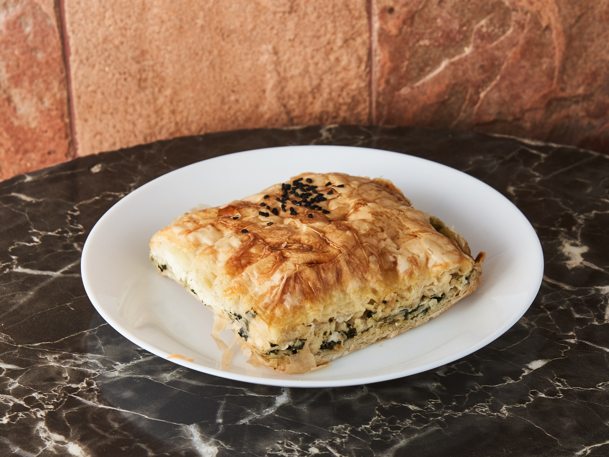 Order Spinach and Feta Cheese Pie food online from Mr. falafel store, Brooklyn on bringmethat.com