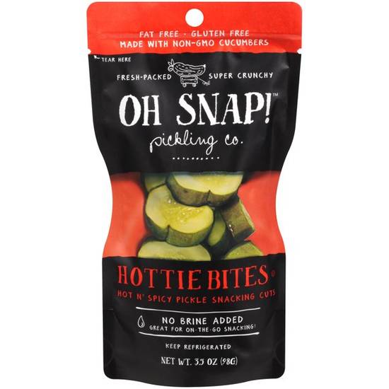 Order Oh Snap Pickling Co Hottie Bites Hot N Spicy Pickle Snacking Cuts food online from Exxon Food Mart store, Port Huron on bringmethat.com