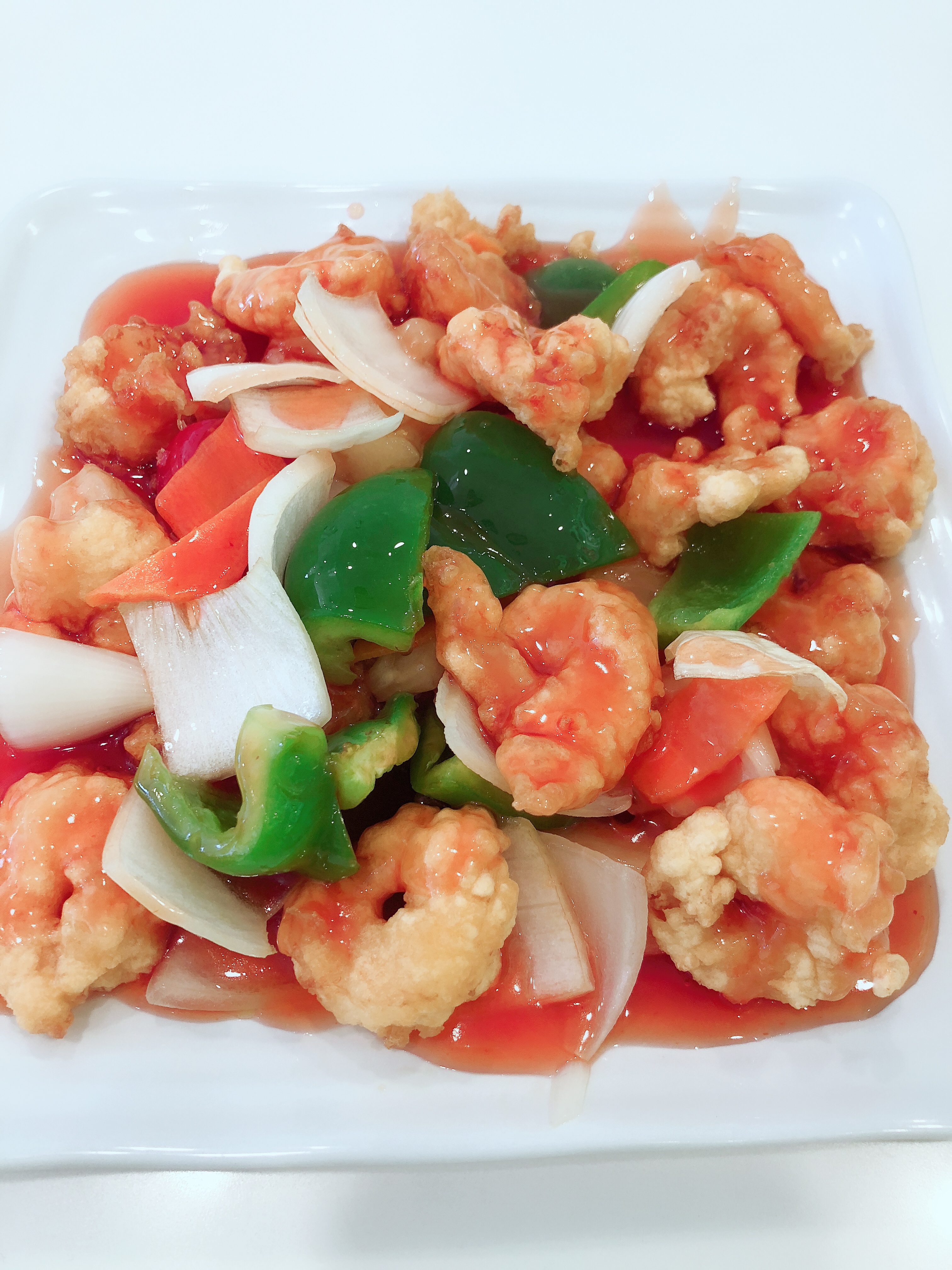 Order 64. Sweet and Sour Shrimp food online from So China Restaurant store, Murrieta on bringmethat.com
