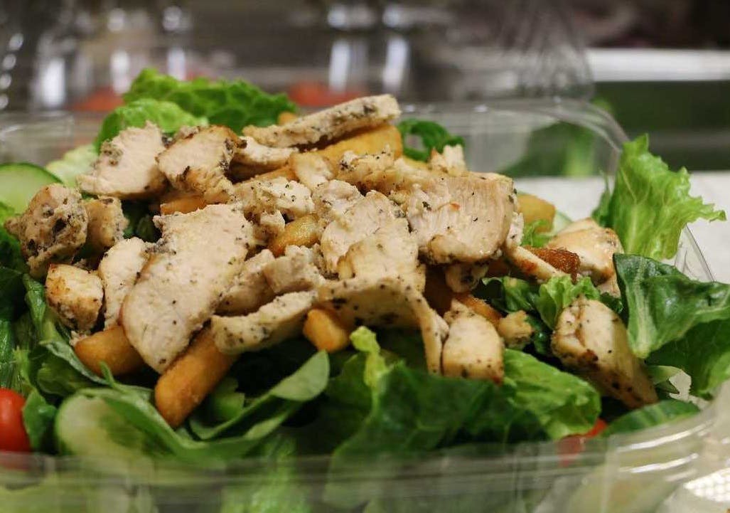 Order Chicken Caesar Salad - Salad food online from Pizza Care store, Pittsburgh on bringmethat.com