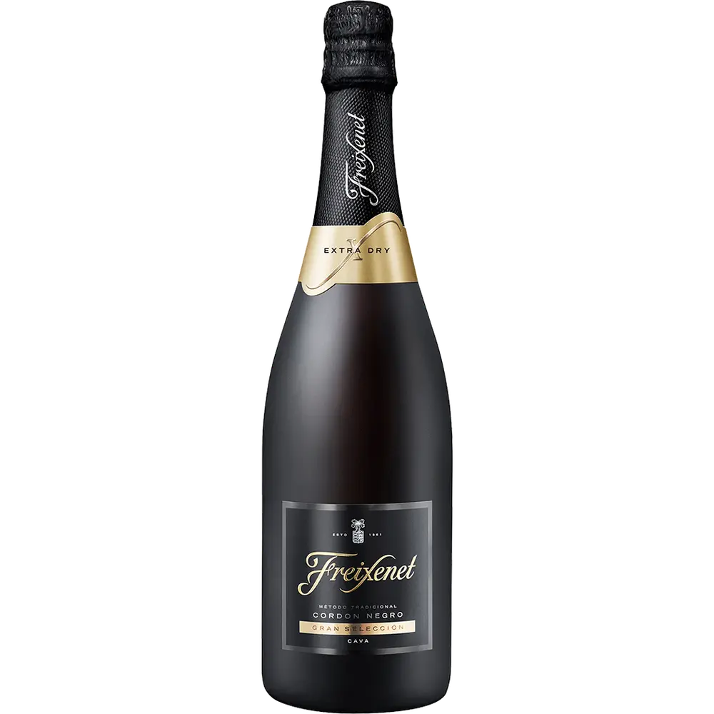 Order Freixenet Cordon Negro Extra Dry Sparkling Wine 750 ml. food online from Mirage Wine & Liquor store, Palm Springs on bringmethat.com