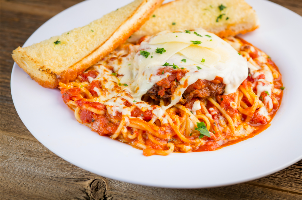 Order Chicken Parmigiana food online from Rosati's Pizza store, Mount Prospect on bringmethat.com