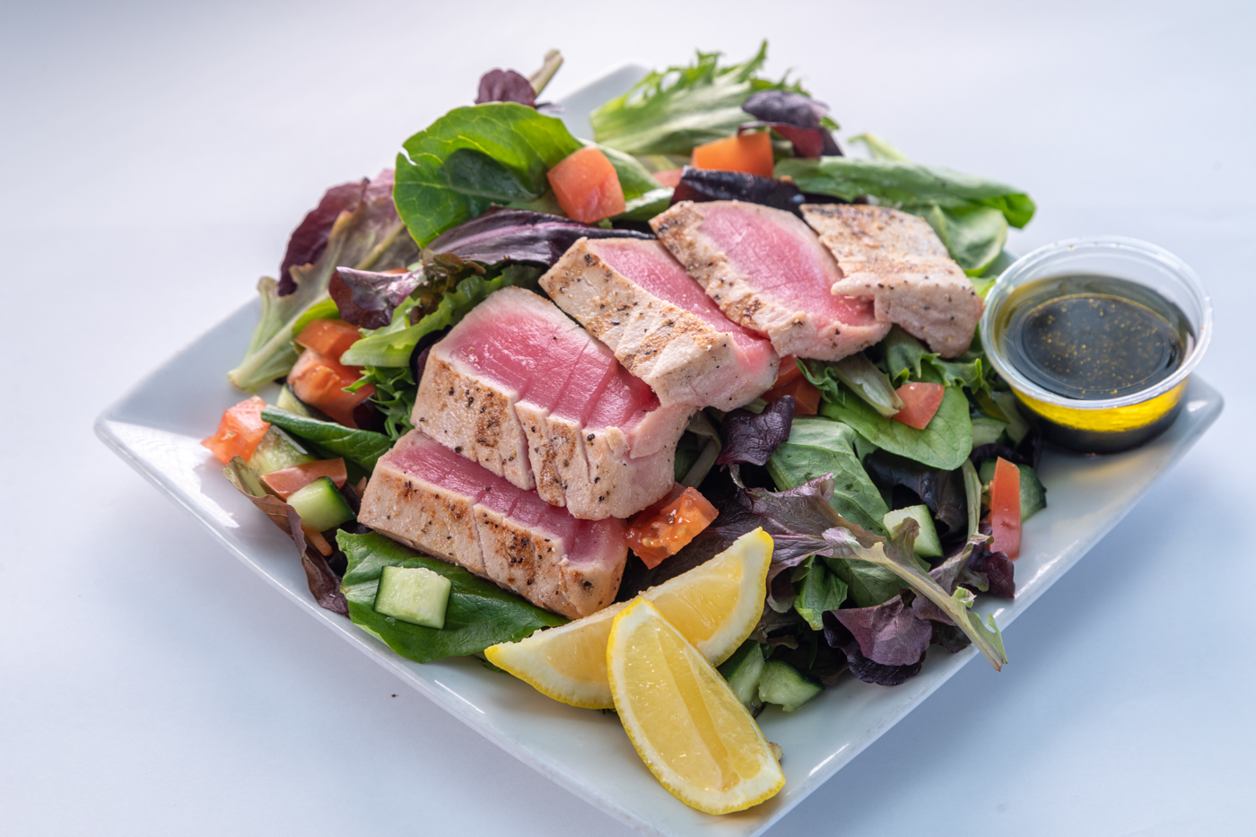Order Ahi Tuna-Salad food online from Captain Kidd Fish Market & Restaurant store, Redondo Beach on bringmethat.com