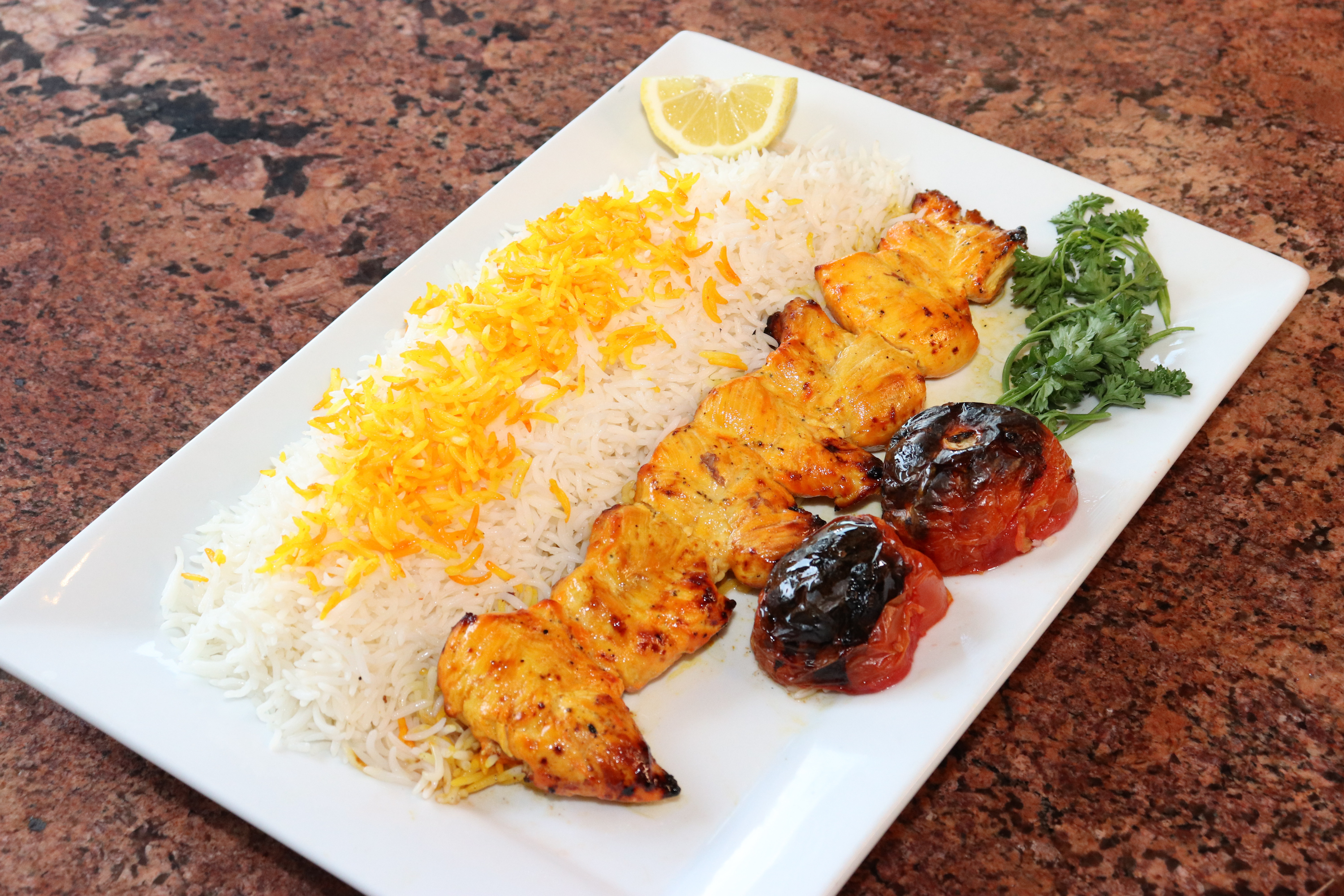 Order Chicken Breast Kabob  food online from Famous Kabob store, Sacramento on bringmethat.com