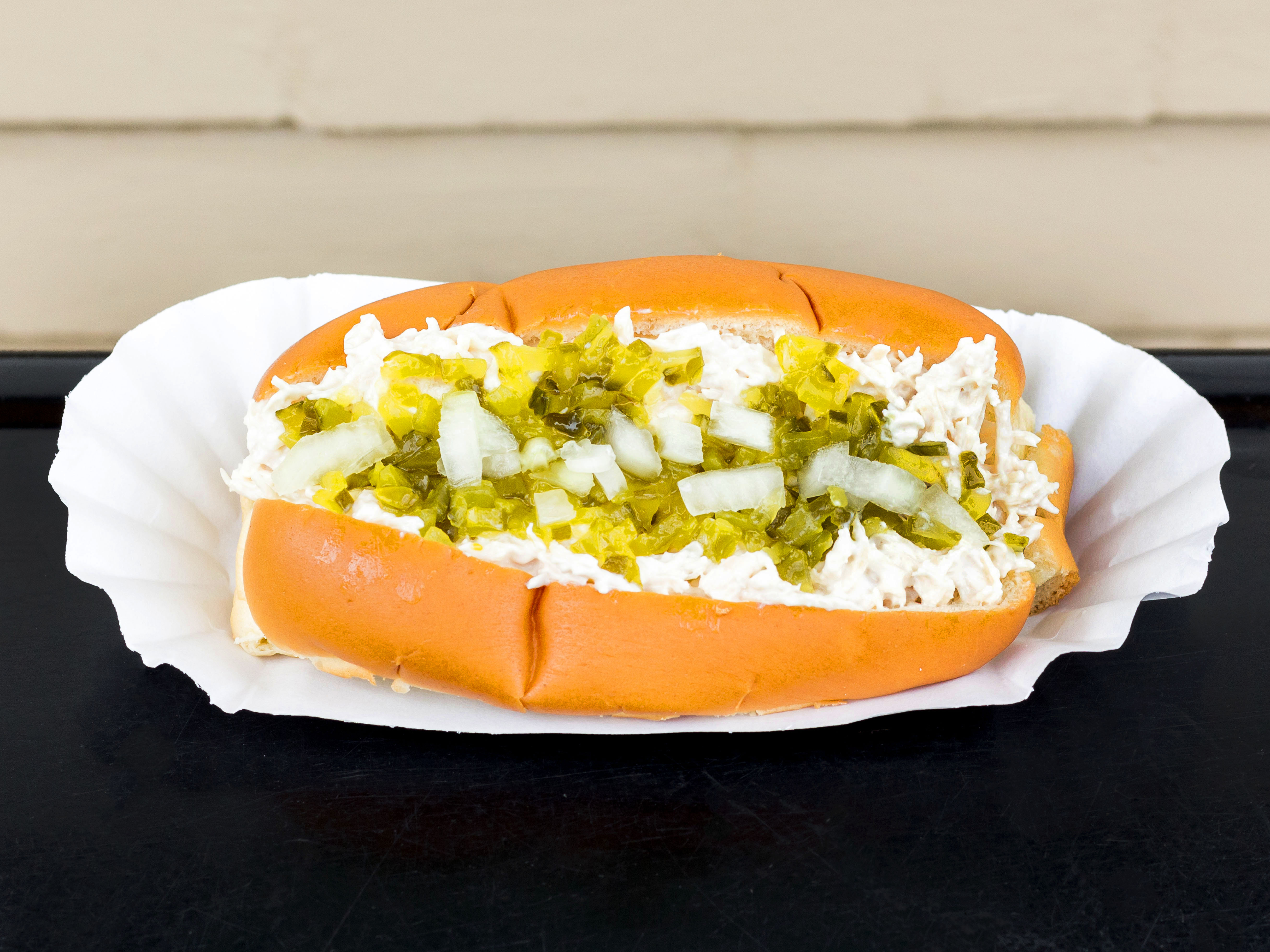 Order Chicken Salad food online from Louies Hot Dogs store, Wilmington on bringmethat.com