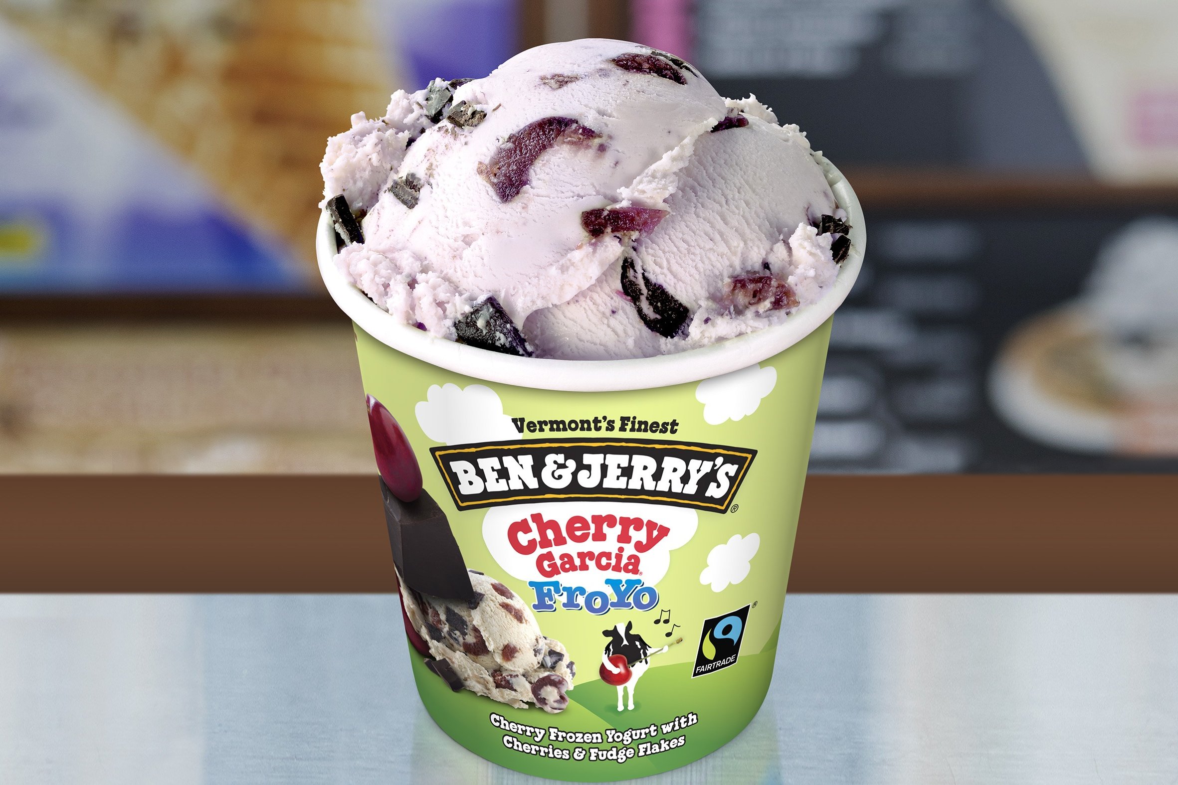 Order Cherry Garcia Frozen Yogurt food online from Ben & Jerry's store, Plano on bringmethat.com