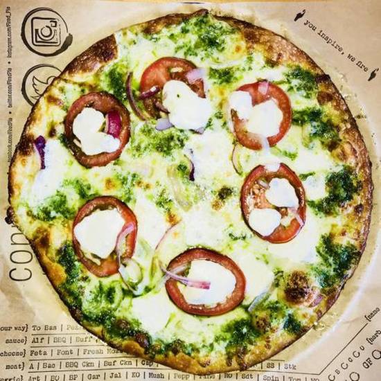 Order Pesto Chicken Pizza (840 Cal) food online from Fired Pie store, Phoenix on bringmethat.com