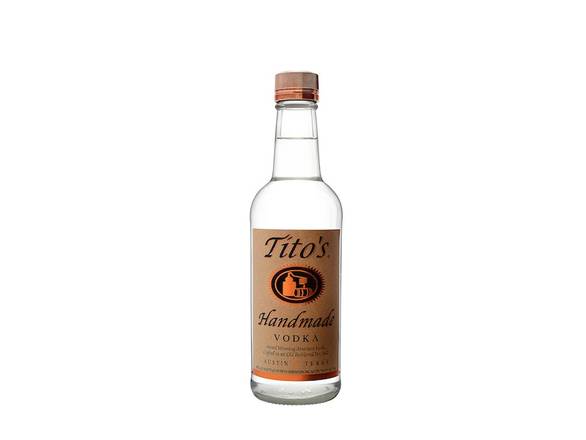 Order Tito's Handmade Vodka - 375ml Bottle food online from Josh Wines & Liquors Inc store, New York on bringmethat.com