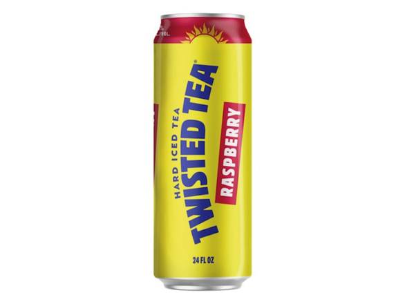 Order Twisted Tea Raspberry, Hard Iced Tea - 24oz Can food online from Bear Creek Spirits & Wine store, Colleyville on bringmethat.com