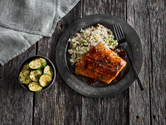 Order Hickory Bourbon Salmon food online from Ruby Tuesday store, Lithia Springs on bringmethat.com