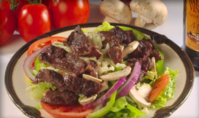Order Steak Salad food online from Papa Saverios Pizzeria store, West Chicago on bringmethat.com