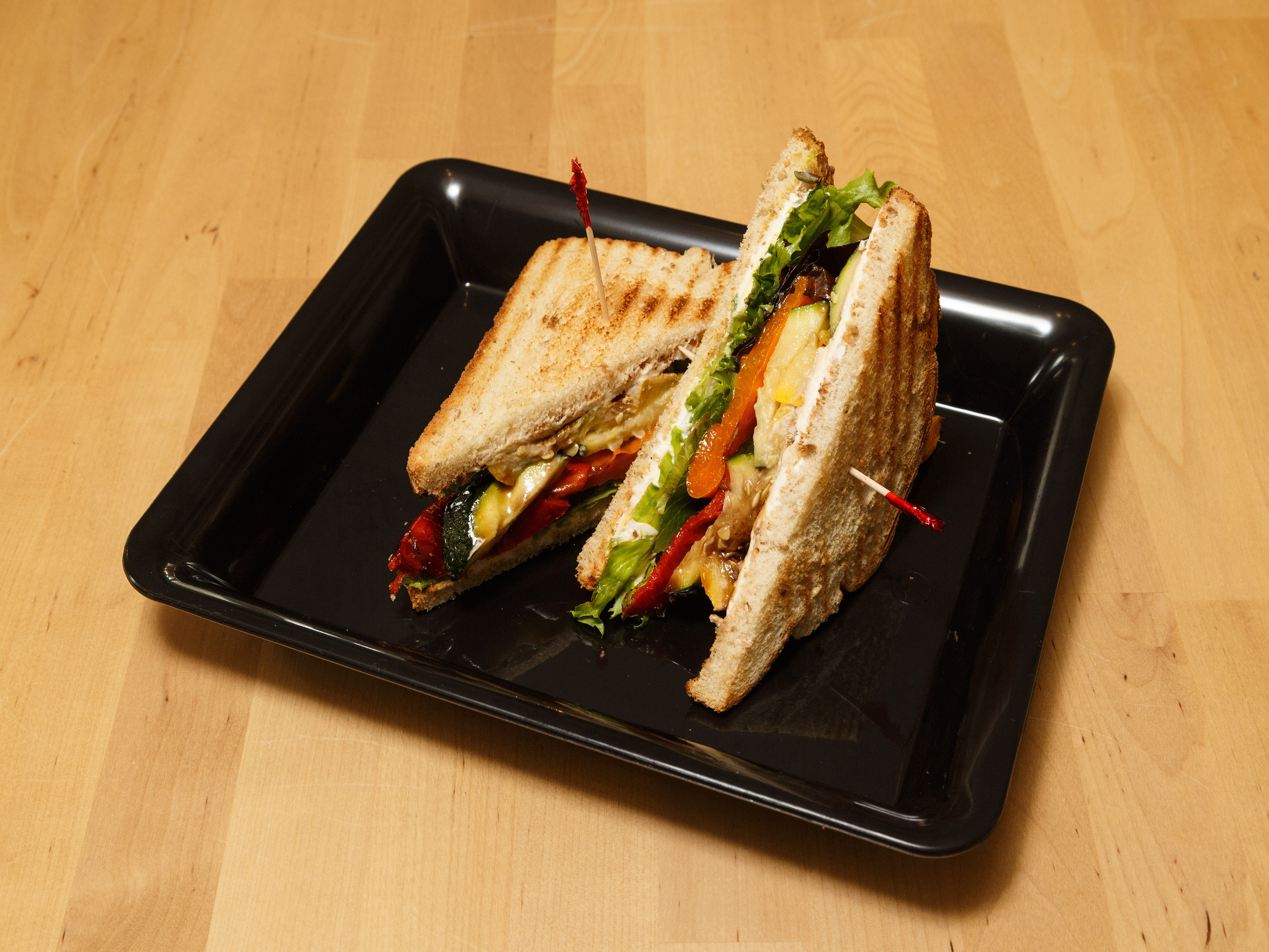 Order Grilled Veggies and Goat Cheese Sandwich food online from Feast On Brilliant store, Pittsburgh on bringmethat.com