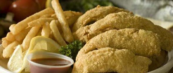 Order Fried Ocean Perch Fish Platter food online from Sharks Fish and Chicken store, Baltimore on bringmethat.com