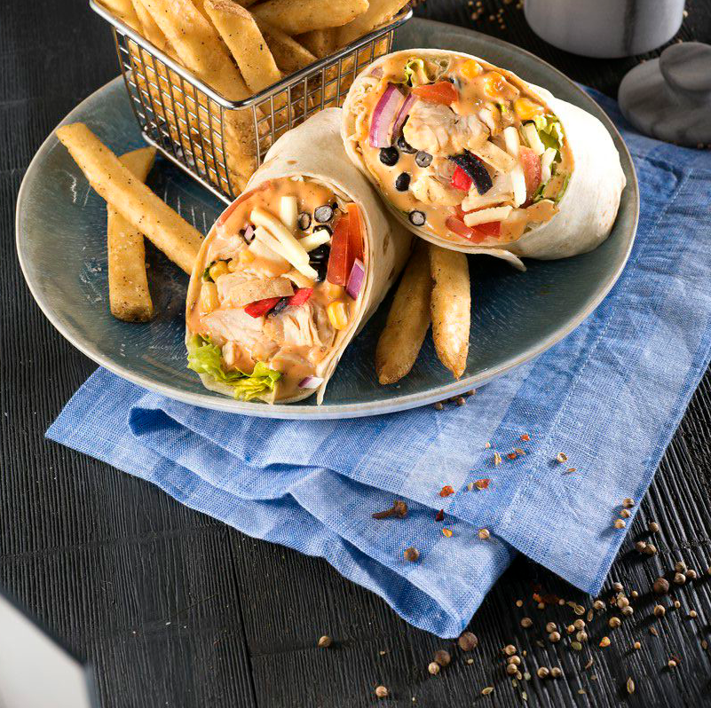 Order Southwest Chicken Wrap food online from Pats Select Pizza Grill store, Warrington on bringmethat.com