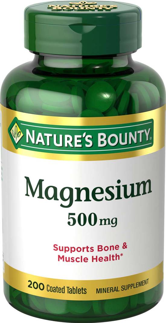 Order Nature's Bounty Magnesium 500mg (200 ct) food online from Rite Aid store, Palm Desert on bringmethat.com