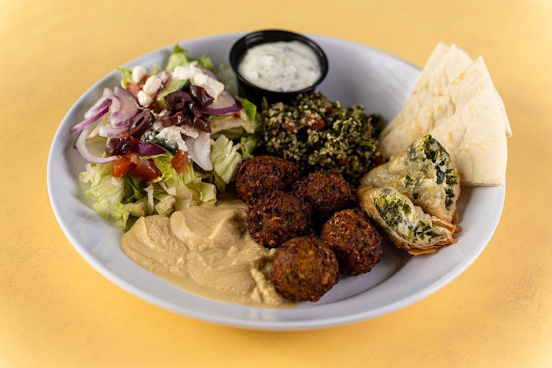 Order Vegetarian Plate food online from Daphne's Greek Cafe store, Thousand Oaks on bringmethat.com