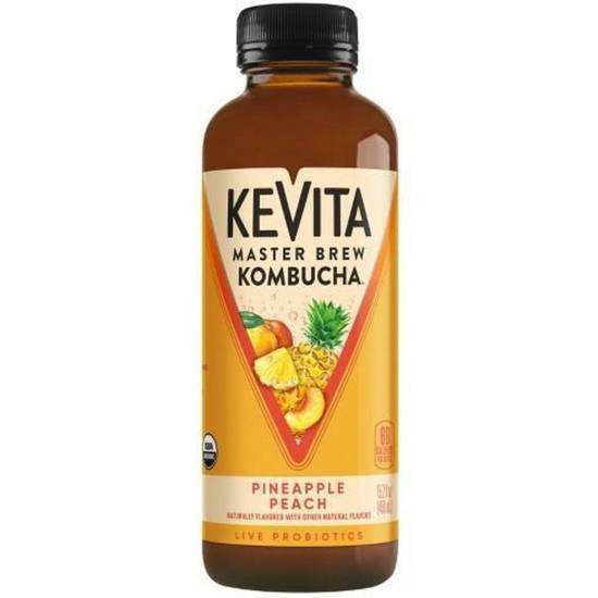 Order KeVita Master Brew Kombucha - Pineapple Peach food online from IV Deli Mart store, Goleta on bringmethat.com