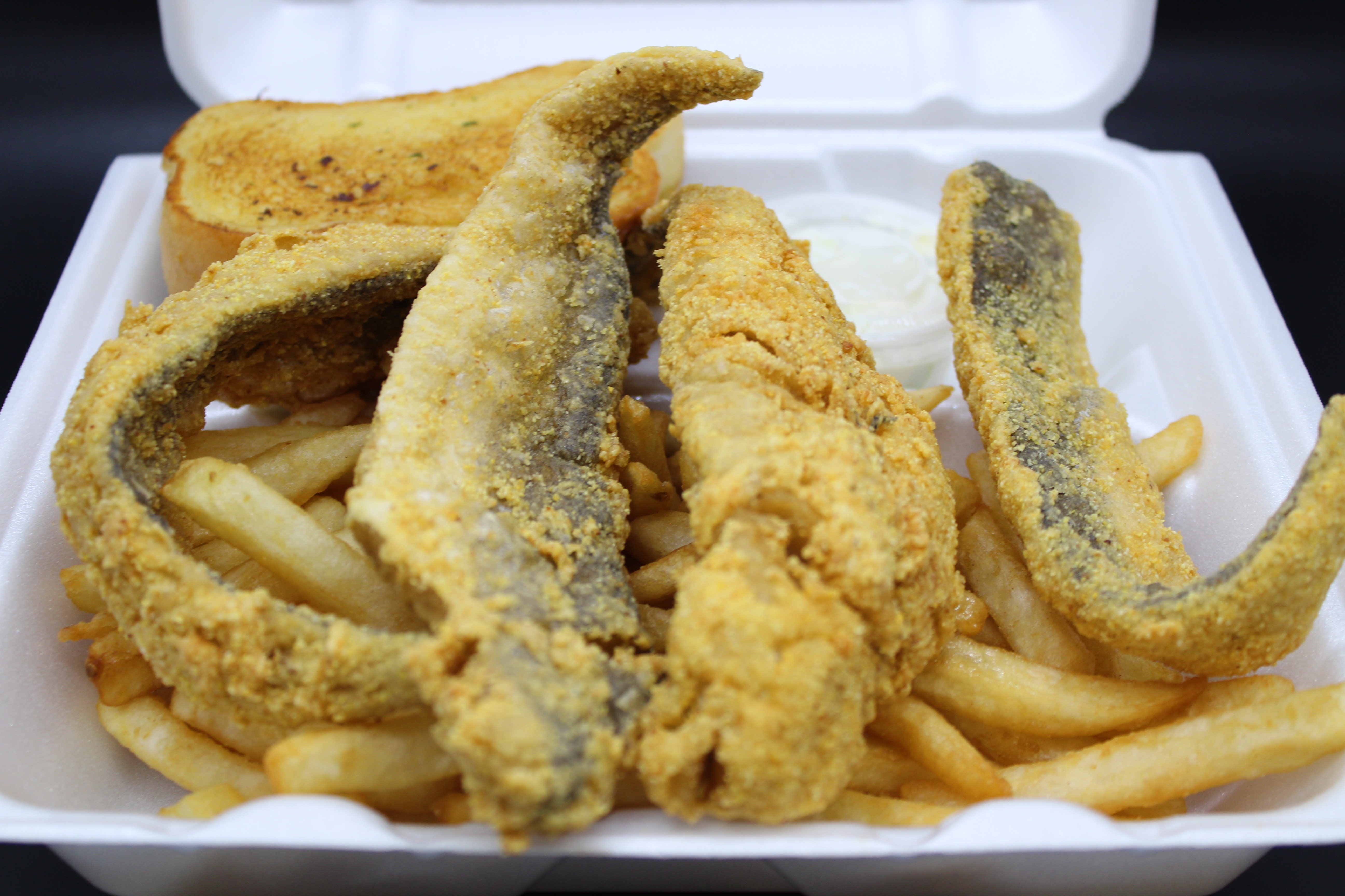 Order Whiteing Fish with Fries food online from Baba Steak And Lemonade store, Fort Wayne on bringmethat.com