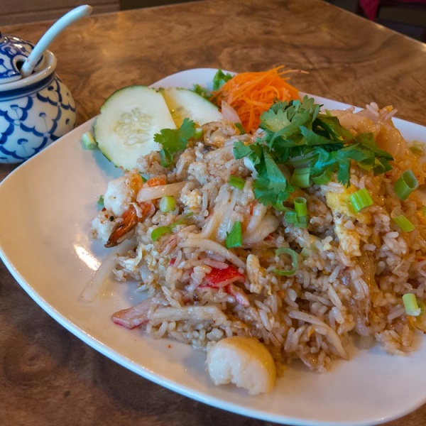 Order 53. Seafood Fried Rice food online from Bangkok at Greenville store, Dallas on bringmethat.com