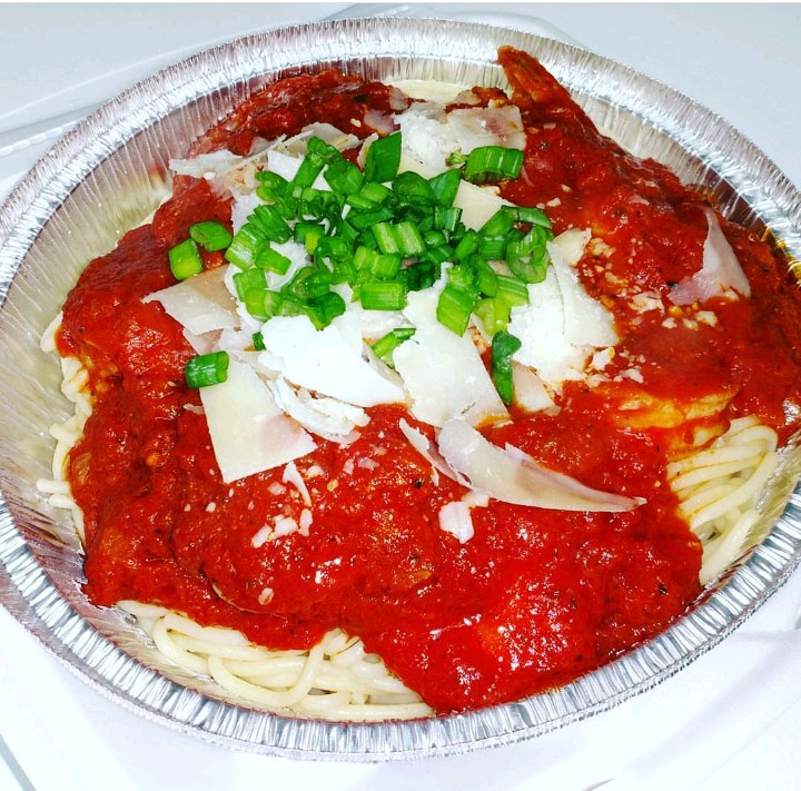 Order Spaghetti with Chicken Parmesan food online from Lula's Deli Corner store, Clifton Heights on bringmethat.com