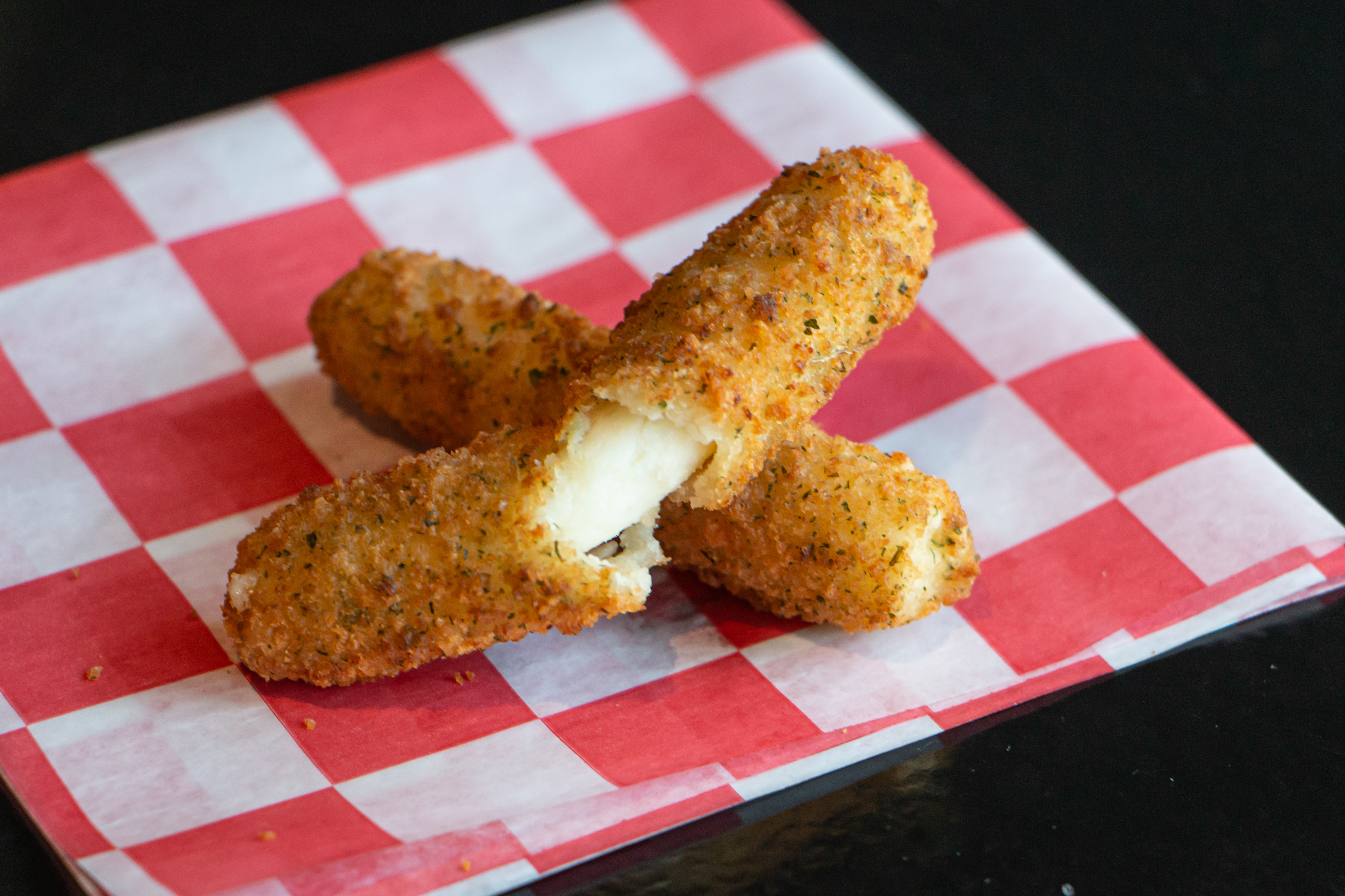 Order Mozzarella Stick (1 pc) food online from Broke, High, Hungry store, Chicago on bringmethat.com
