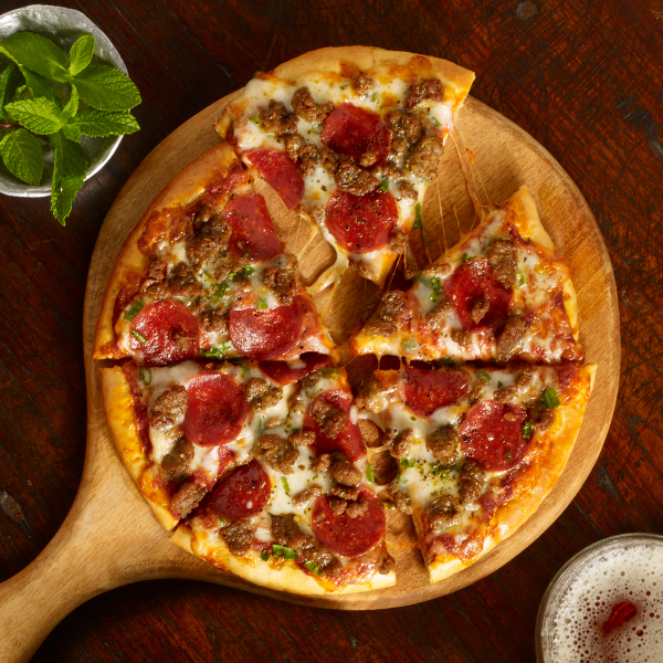 Order Meat-Eater Pizza food online from Studio Movie Grill store, Dallas on bringmethat.com