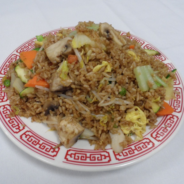Order 136. Vegetable Fried Rice food online from Oriental Express store, Old Forge on bringmethat.com