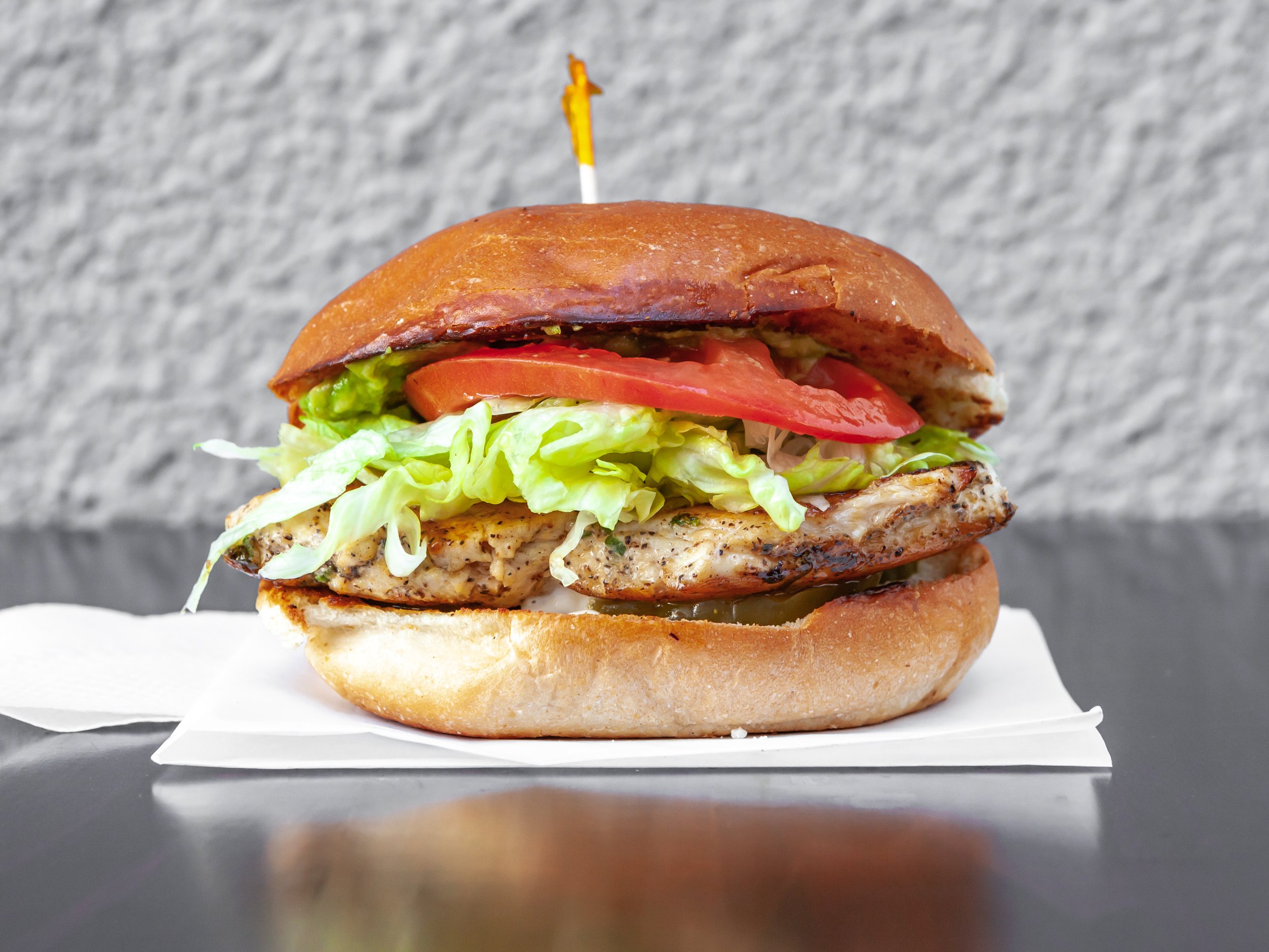 Order Chicken Burger food online from Burger Pad store, Los Angeles on bringmethat.com