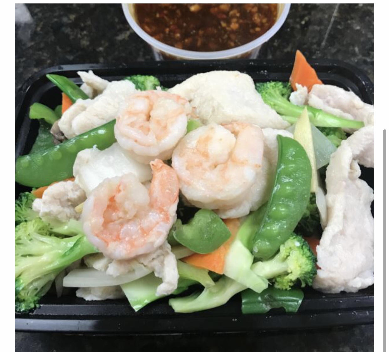 Order D6. Steam Shrimp and Chicken with Mixed Vegetables 水煮杂菜鸡虾 food online from China Star store, Blue Bell on bringmethat.com