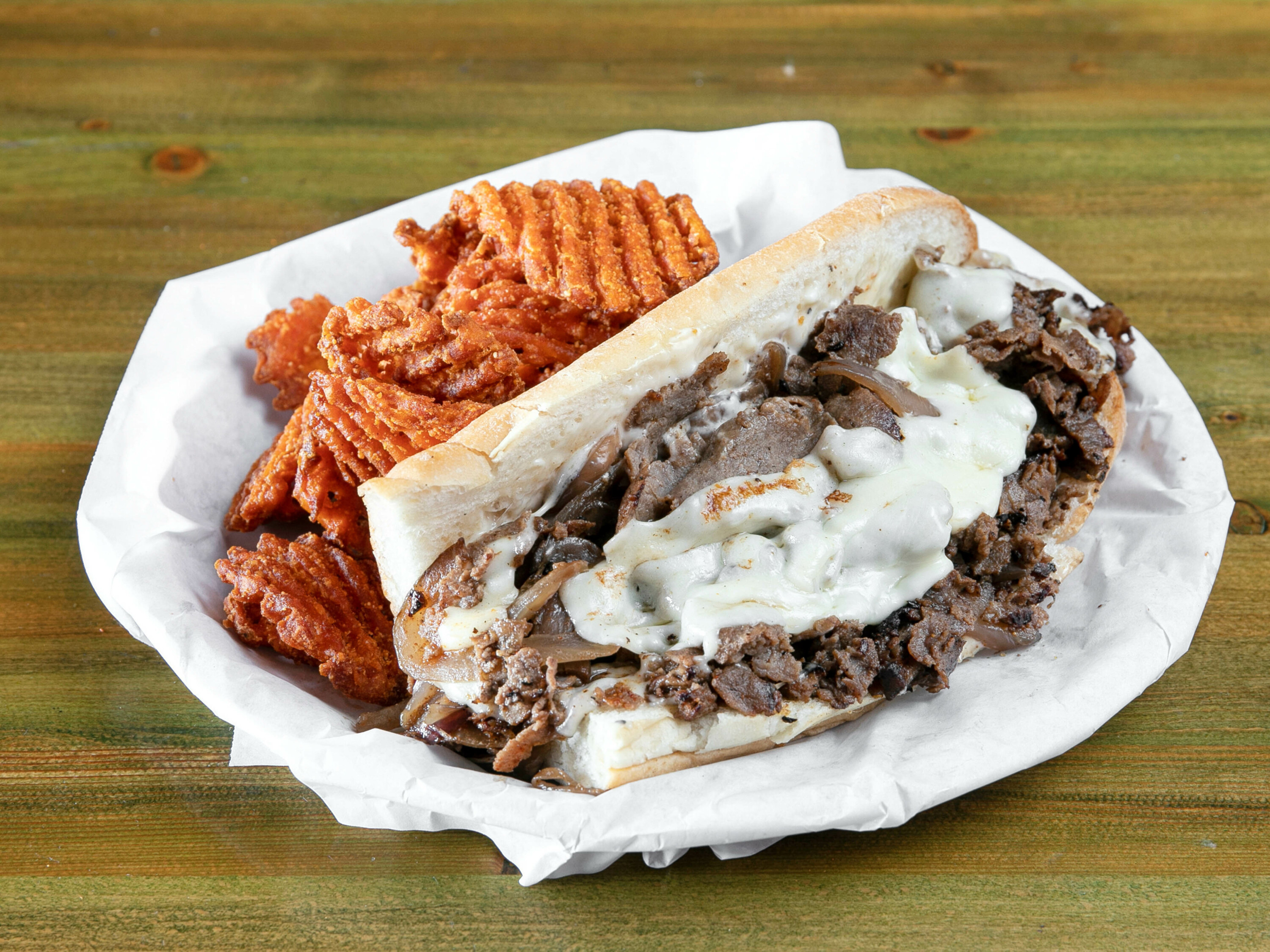 Order Uber Cheesesteak Sandwich food online from Uncle Uber's Sammich Shop store, Dallas on bringmethat.com