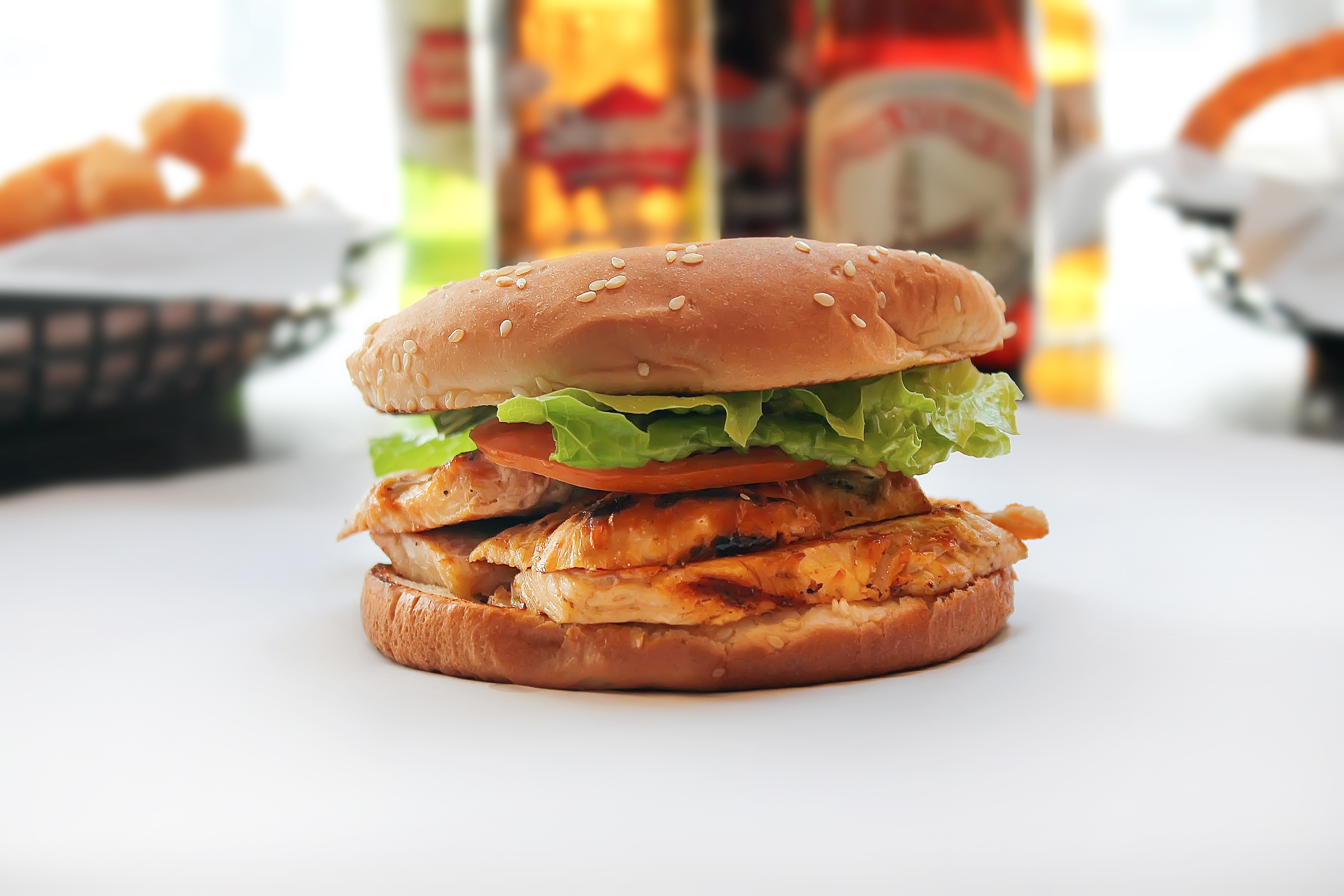 Order Grilled Chicken Burger food online from Metro Caffe store, San Francisco on bringmethat.com