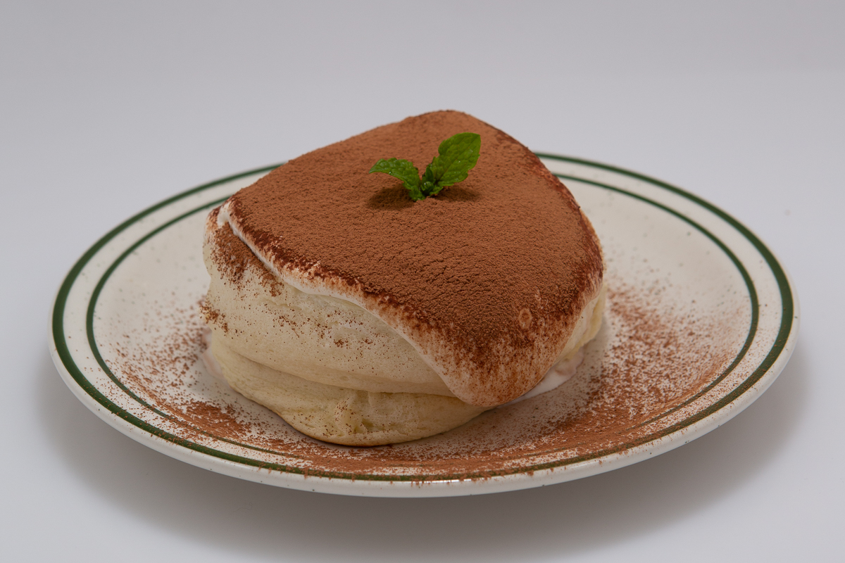 Order Tiramisu Souffle Pancake food online from Basilur Tee&Coffee store, Buena Park on bringmethat.com