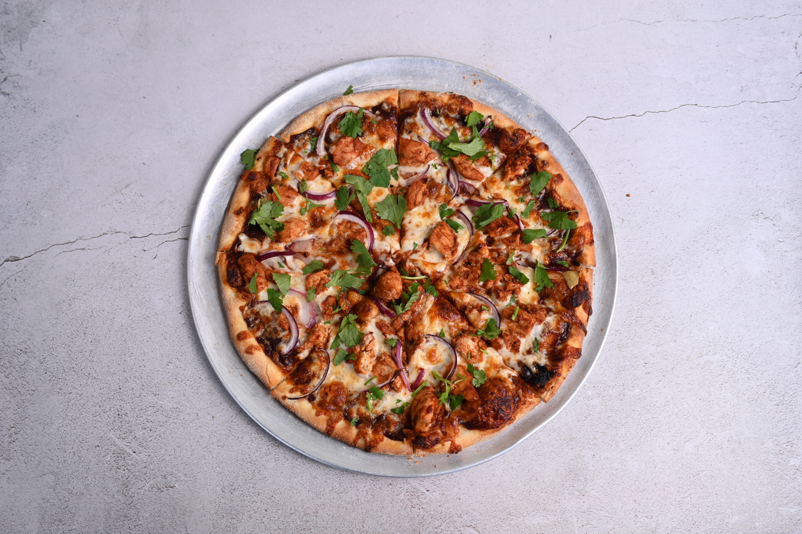 Order BBQ Chicken Pizza food online from Maria's Italian Kitchen store, Woodland Hills on bringmethat.com