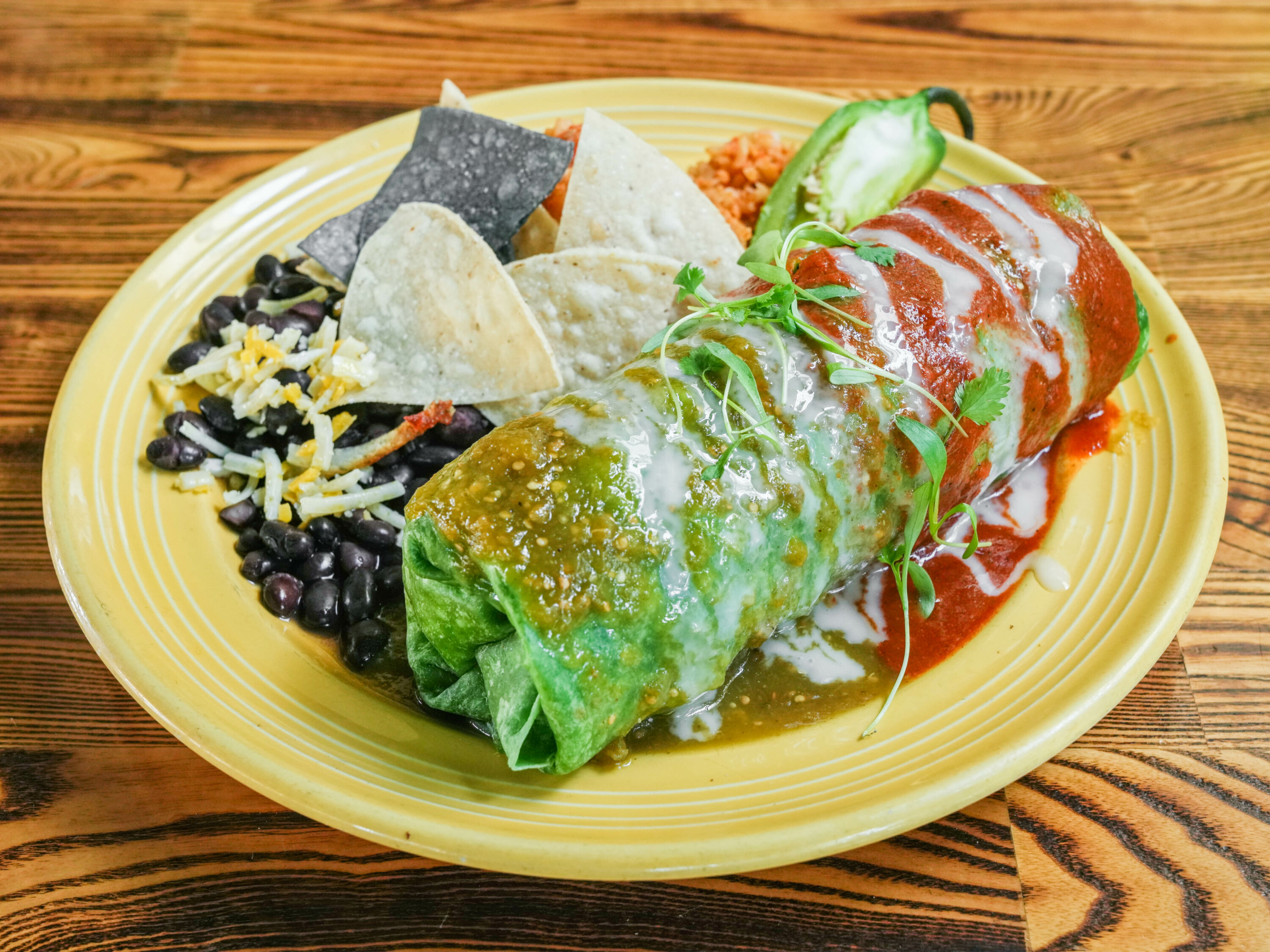 Order Wet Burrito food online from The Grain Cafe store, Culver City on bringmethat.com