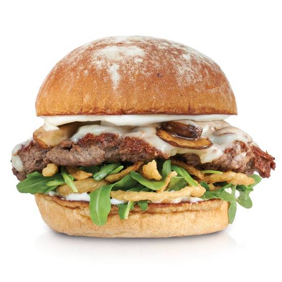 Order Truffle Mushroom-Swiss Burger food online from Burger Lounge store, Campbell on bringmethat.com