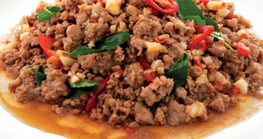 Order Wok Stir-Fried with Basil Sauce food online from Issara Thai Cuisine store, Huntington Beach on bringmethat.com