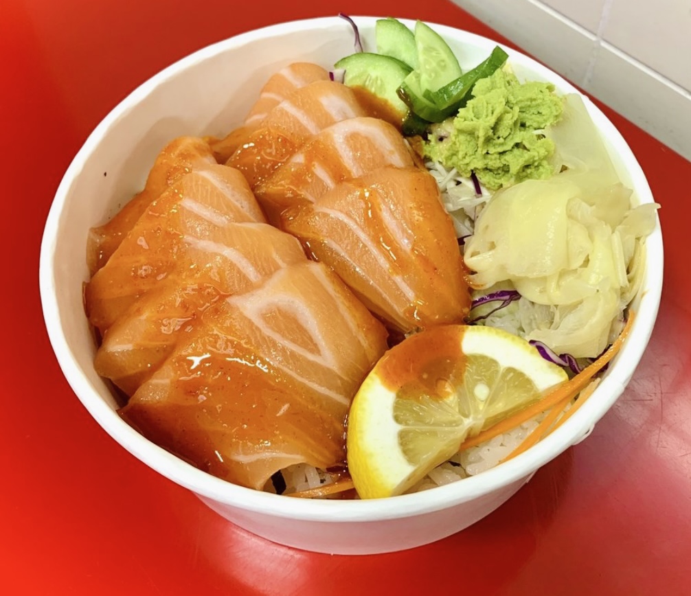 Order Salmon bowl food online from Avocado Roll & Sushi store, Fullerton on bringmethat.com