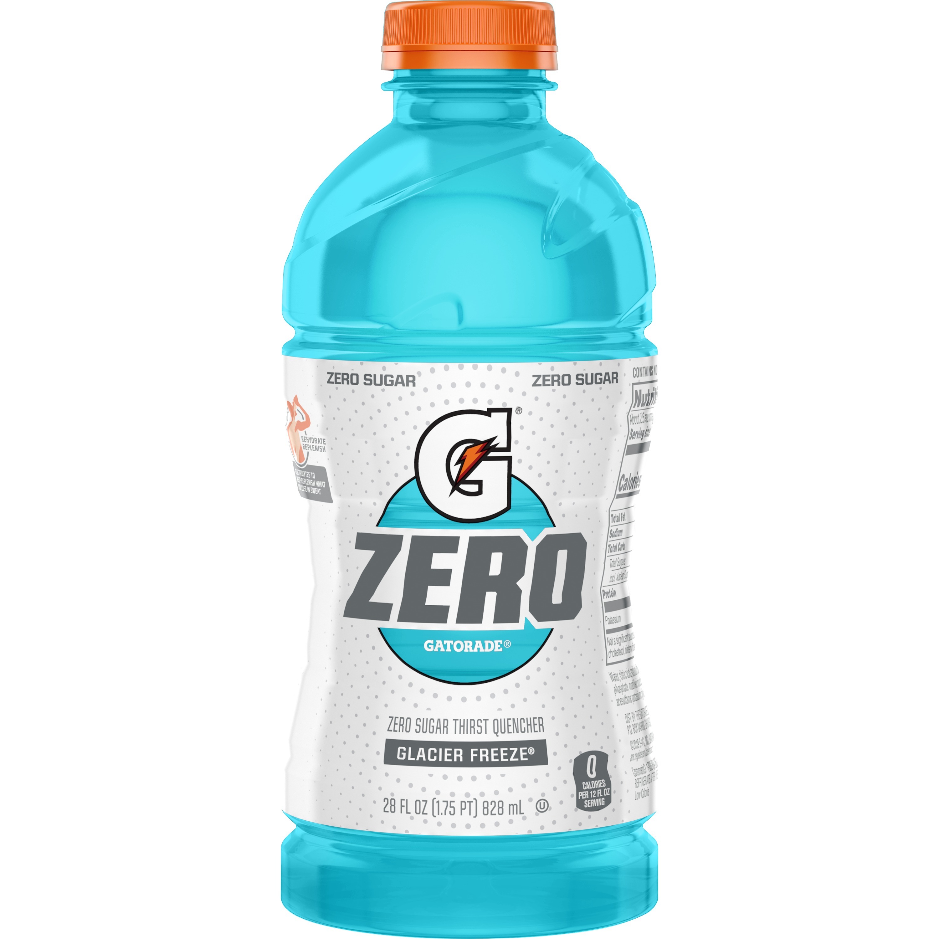 Order Gatorade Zero Sugar Thirst Quencher, Glacier Freeze - 28 fl oz food online from Rite Aid store, REEDLEY on bringmethat.com