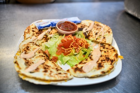 Order Outskirts Chicken Quesadilla food online from The Outskirts store, Columbus on bringmethat.com