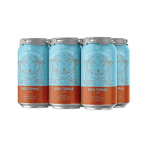 Order Topa Topa Dos Topas Lager 6 Pack 12 oz. Cans food online from Sb Liquor & Crafts store, Santa Barbara on bringmethat.com